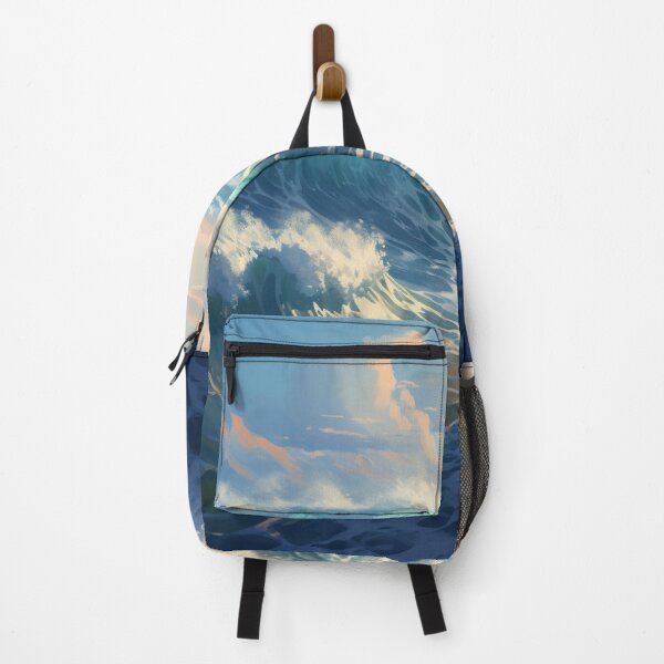 Item preview, Sea Waves Cloudy Day Landscape designed and sold by LudwikeArts.