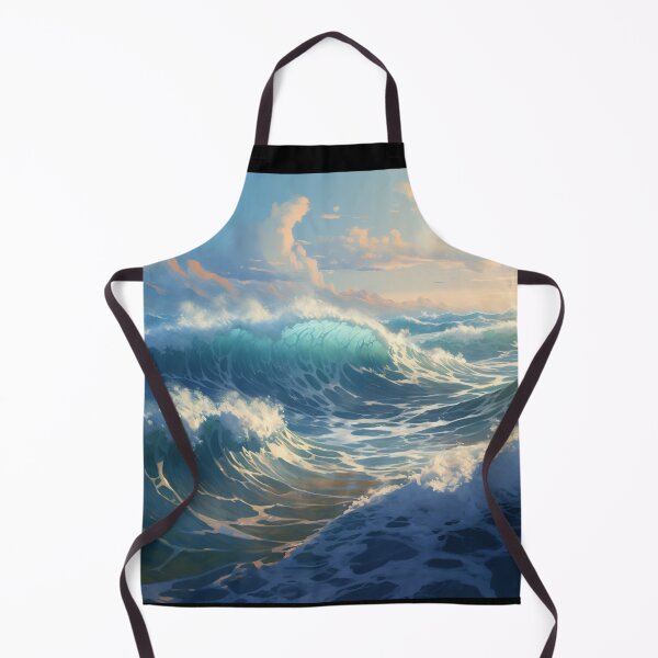 Item preview, Sea Waves Cloudy Day Landscape designed and sold by LudwikeArts.