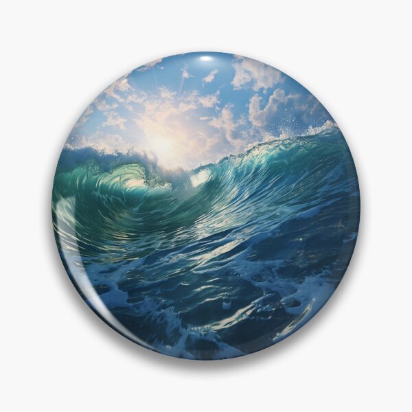Item preview, Sea Waves Sunny Day Landscape designed and sold by LudwikeArts.
