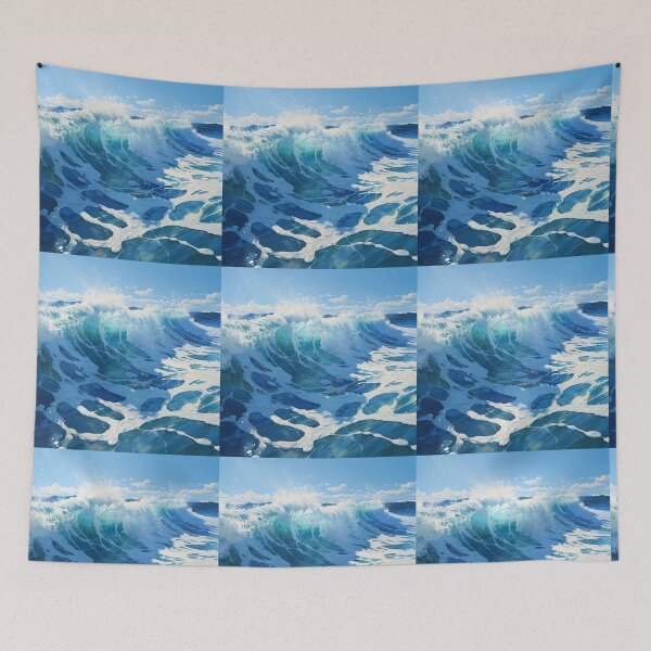 Item preview, Sea Waves Sunny Day Landscape designed and sold by LudwikeArts.