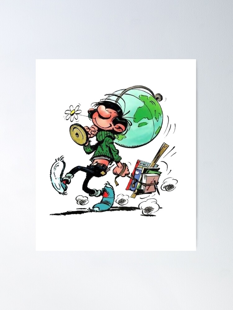 Thumbnail 1 of 3, Poster, Gaston lagaffe designed and sold by Mieloreuse.
