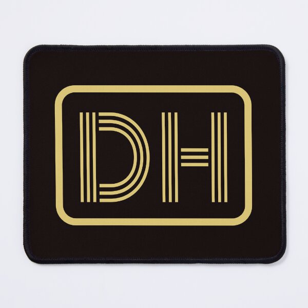 Item preview, DH Initials Gold Geometric Letters designed and sold by Jeallan Designs.
