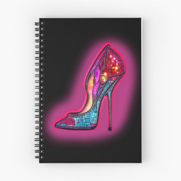 Item preview, neon pink and blue high heel designed and sold by WickyWildLife.