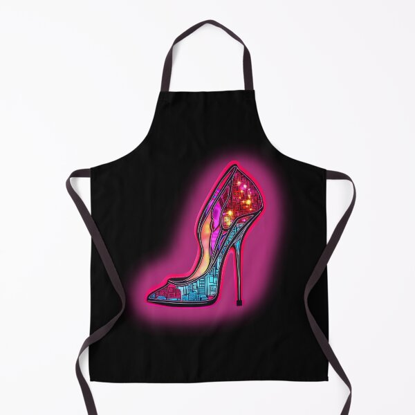Artikelvorschau, neonpinker und blauer High Heel entworfen und verkauft von WickyWildLife.