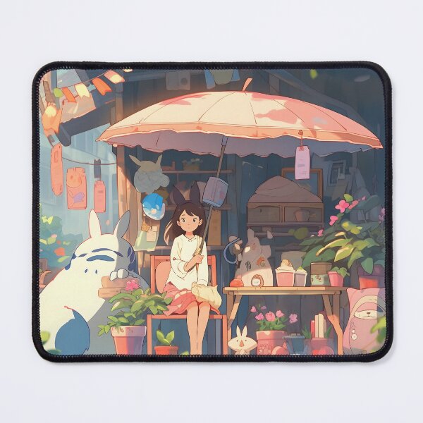 Item preview, Anime Inspired Girl and Monster at a Shop designed and sold by dcrc.