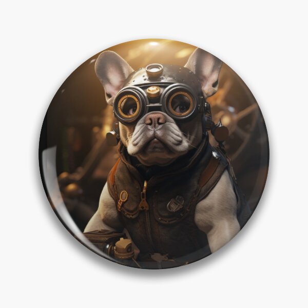 Item preview, Cute Frenchbulldog Wearing Goggles designed and sold by DesignArtique.