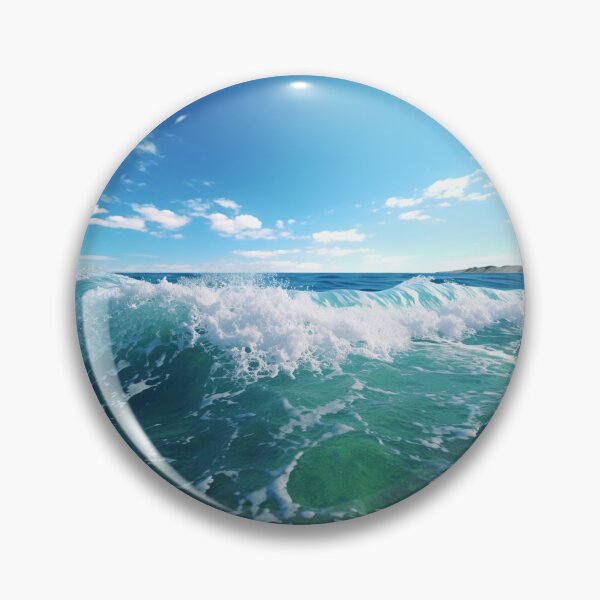 Item preview, Sea Waves Sunny Day Landscape designed and sold by LudwikeArts.