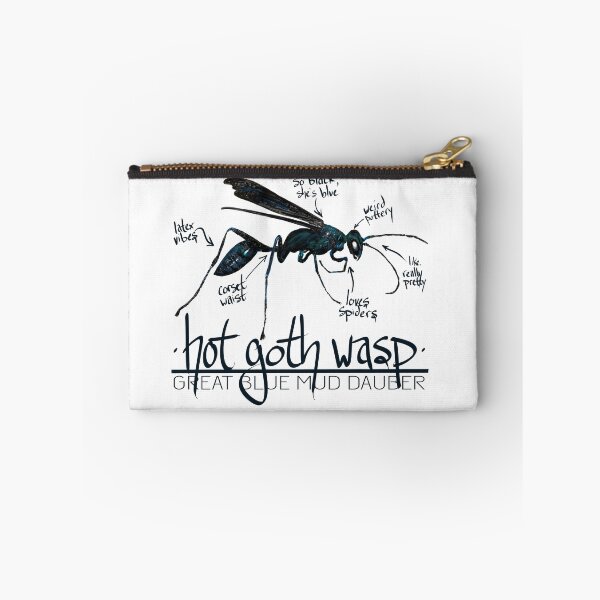 Item preview, Hot Goth Wasp Great Blue Mud Dauber designed and sold by PollinateBarrie.