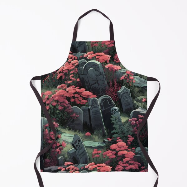 Item preview, Gothic Cemetery Gravestones and Flowers Pattern designed and sold by SchorlCraft.