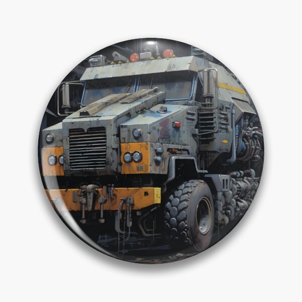 Item preview, Landscape of Post Apocalyptic Futuristic Eight-wheeled Armored Gasoline Truck with Off-road Wheels in Gloomy Futuristic Metropolis with Skyscrapers designed and sold by Je-we.