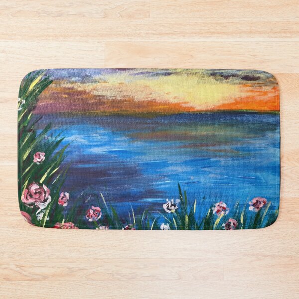 Item preview, Sunset Over The Pond - Cape May Point Acrylic Painting designed and sold by LindenTreeGifts.