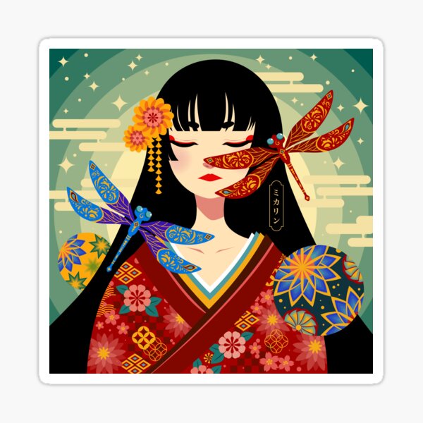 Dragonfly Princess Sticker