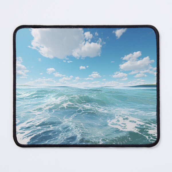 Item preview, Sea Waves Cloudy Day Landscape designed and sold by LudwikeArts.