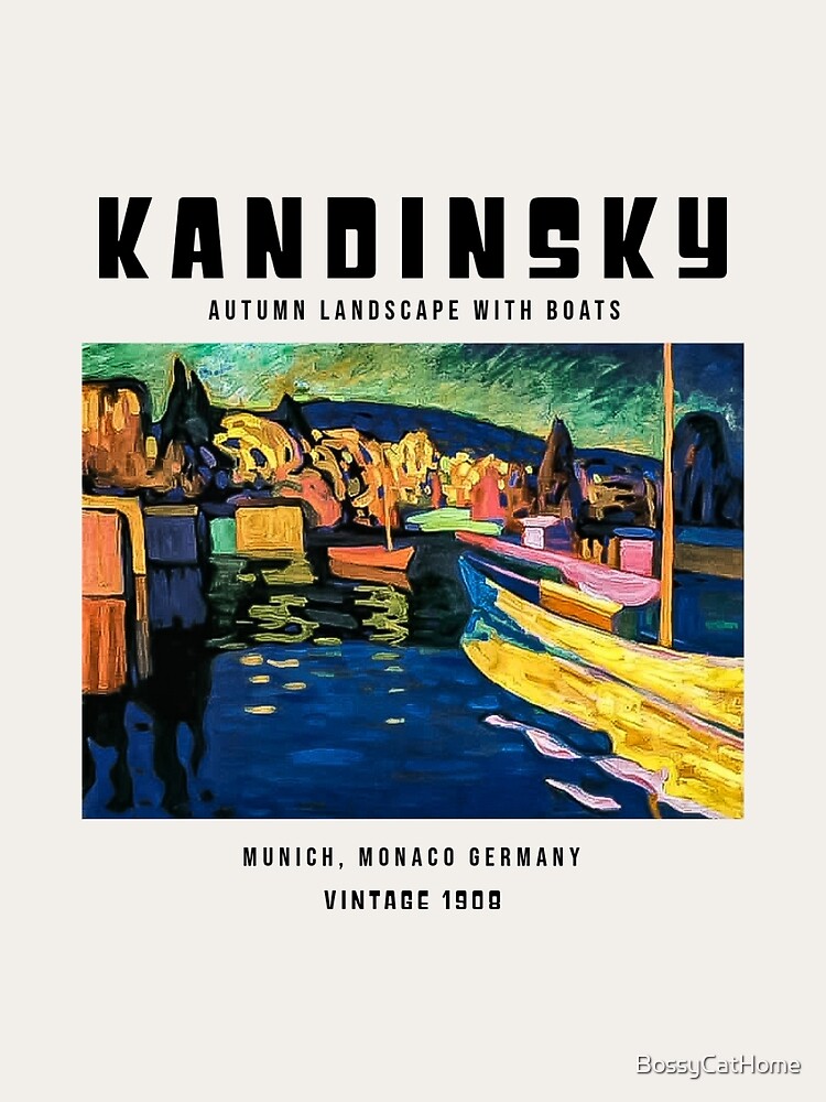 Kandinsky Autumn Landscape With Boats, 1908