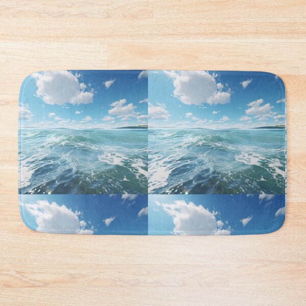 Item preview, Sea Waves Cloudy Day Landscape designed and sold by LudwikeArts.
