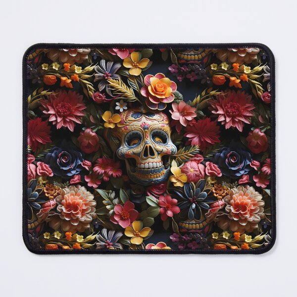 Item preview, 3D sugar skulls and flowers designed and sold by ArtfulVixen.