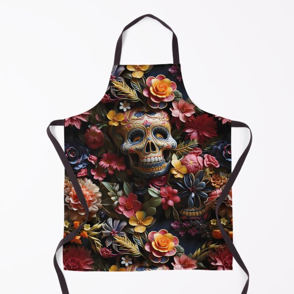 Item preview, 3D sugar skulls and flowers designed and sold by ArtfulVixen.