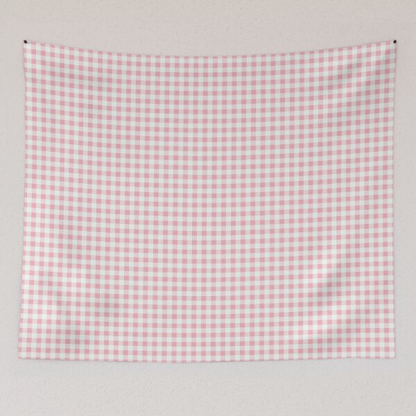 Item preview, Warm Pink plaid gingham checkered pattern  designed and sold by Inktown.