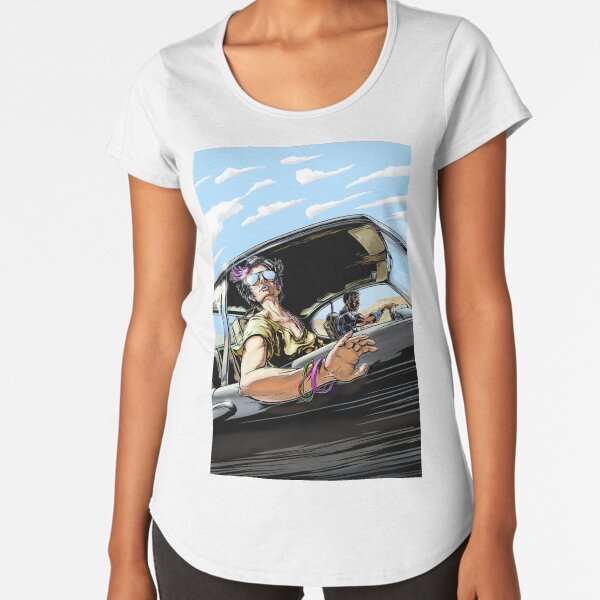 Hopscotch Boom, Driving on the Desert Highway Premium Scoop T-Shirt
