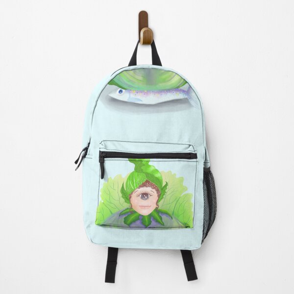 Item preview, Cabbage fairy with her fish toy designed and sold by NakeeNakaa.