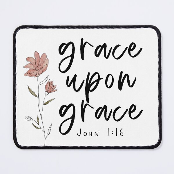 Item preview, Grace Upon Grace John 1:6 Watercolor Flower designed and sold by Socialitee.