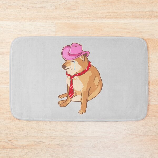 Item preview, Cheems sad with a pink hat designed and sold by RokuCreations.
