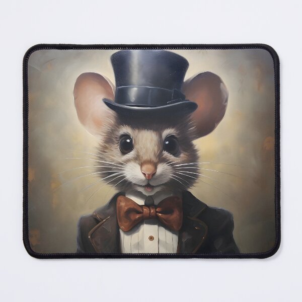 Item preview, Mouse Portrait Dapper Animal Art designed and sold by ConfettiSkyArt.