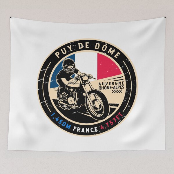Aperçu de l'œuvre Puy de Dôme | France | Moto créée et vendue par KrisSidDesigns.