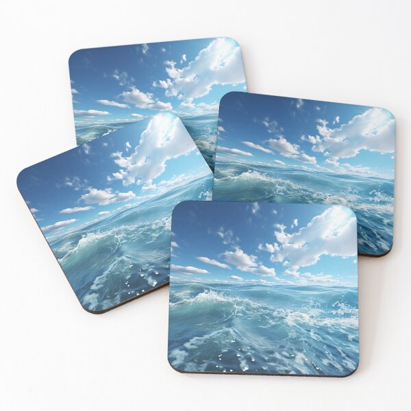 Item preview, Sea Waves Cloudy Day Landscape designed and sold by LudwikeArts.