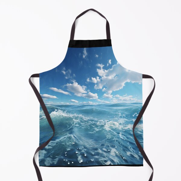 Item preview, Sea Waves Cloudy Day Landscape designed and sold by LudwikeArts.