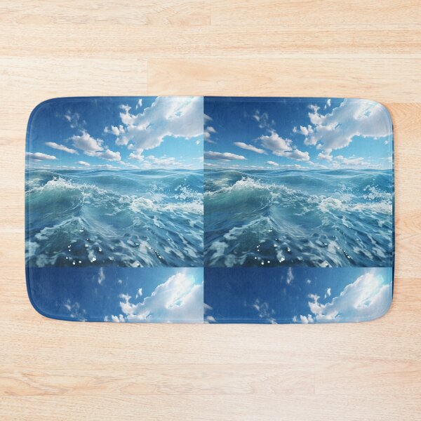 Item preview, Sea Waves Cloudy Day Landscape designed and sold by LudwikeArts.