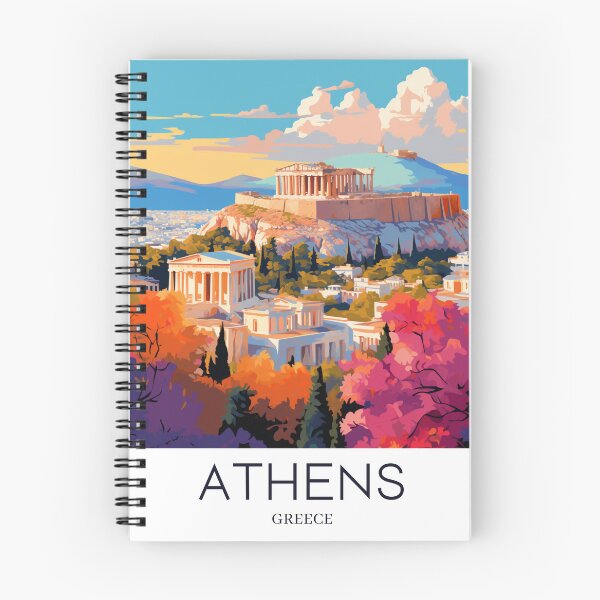 Item preview, A Pop Art Travel Print of Athens - Greece designed and sold by StudioRedKoala.