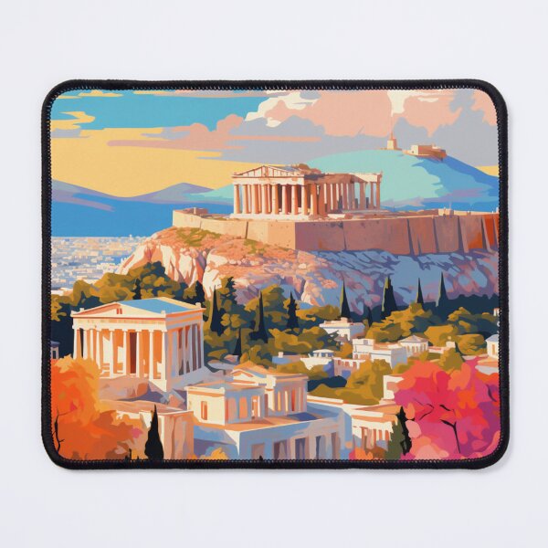 Item preview, A Pop Art Travel Print of Athens - Greece designed and sold by StudioRedKoala.
