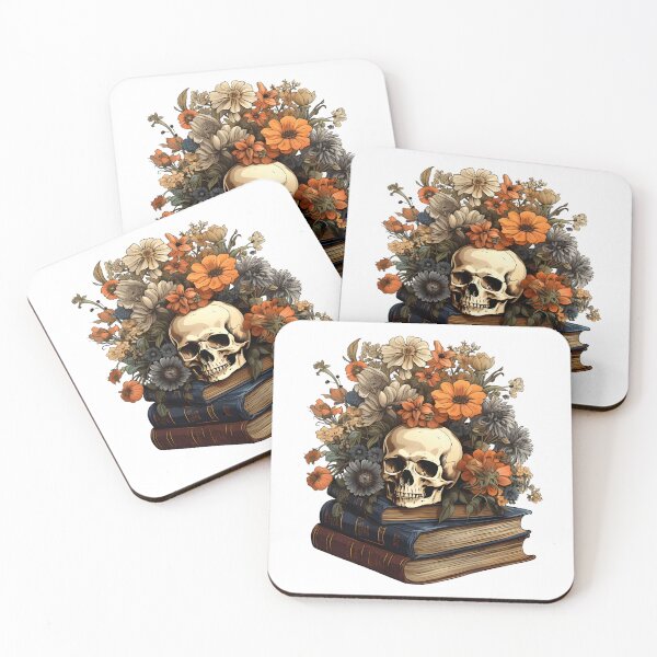 Item preview, Enchanted Skeleton Immersed in the Joy of Reading - Reading Cartoon Characters designed and sold by Ordinary Life Works.