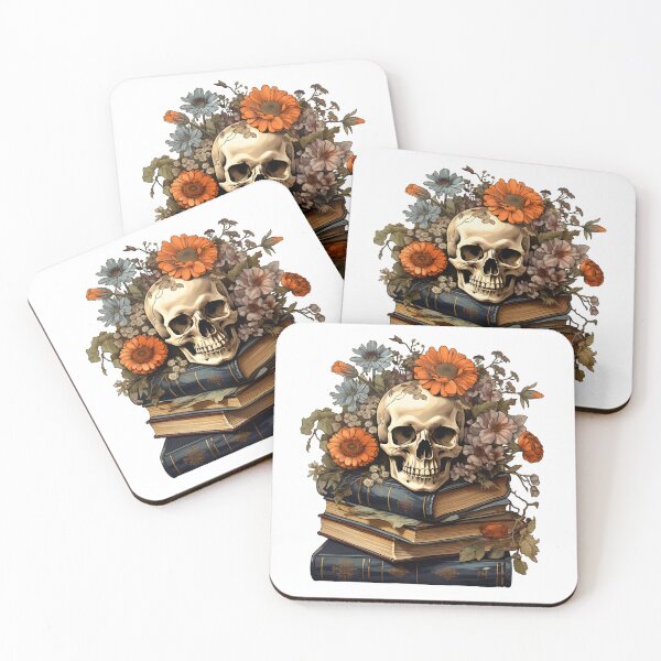 Item preview, Enchanted Skeleton Immersed in the Joy of Reading - Reading Cartoon Characters designed and sold by Ordinary Life Works.