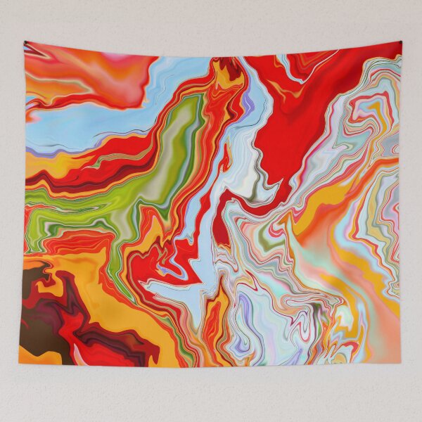 Item preview, Fire and Water Marble designed and sold by ArtbyDLP.