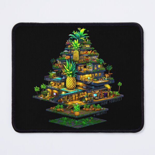 Item preview, Grow Yourself a Pineapple Funny Isometric Pixel Game design  designed and sold by MarikoDesignArt.