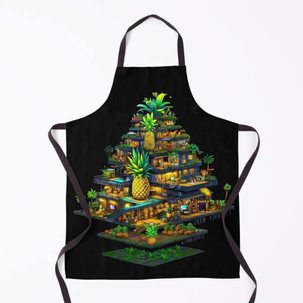 Item preview, Grow Yourself a Pineapple Funny Isometric Pixel Game design designed and sold by MarikoDesignArt.