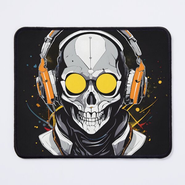 Item preview, Skull wearing helmet and jacket, cyberpunk art by Petros Afshar, behance, funk art, behance hd, synthwave, darksynth designed and sold by Art-and-Deco.
