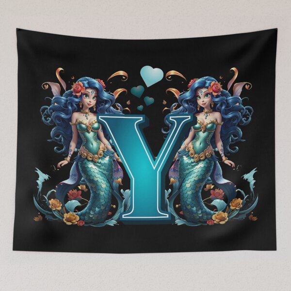 Item preview, Mermaid Alphabet The Letter Y From Sirenas Collection designed and sold by SirenasWorld.