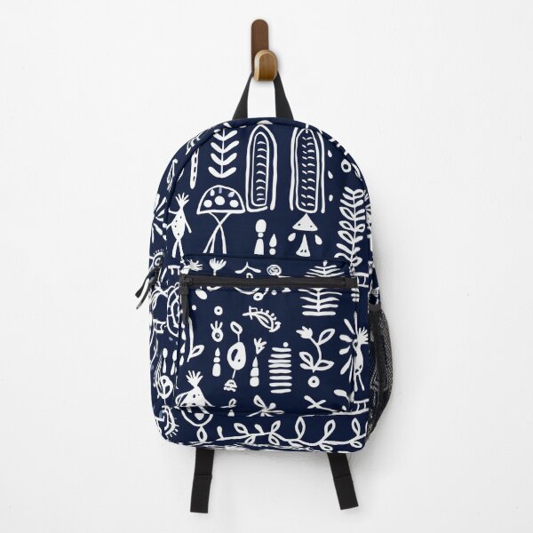 Item preview, Indigo Echoes: Traditional Warli Rhythms in Serene Blue designed and sold by midmonty.