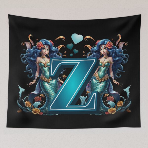 Item preview, Mermaid Alphabet The Letter Z From Sirenas Collection designed and sold by SirenasWorld.