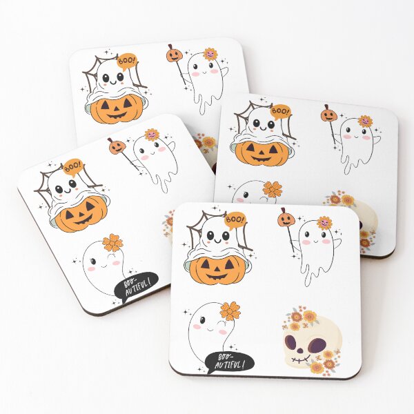 Item preview, Adorable Halloween Ghost Sticker Pack - Boo-tifully Charming! designed and sold by mbarts85.