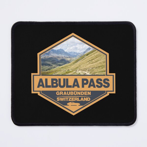 Item preview, Albula Pass Switzerland Travel Art Badge designed and sold by KrisSidDesigns.