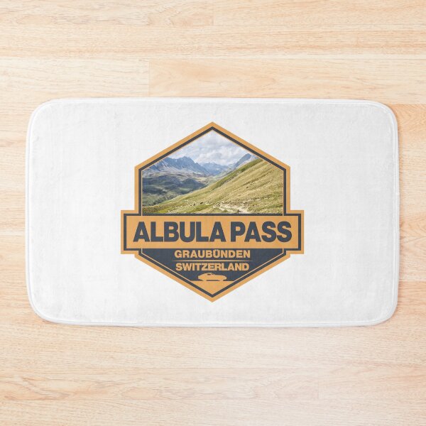 Item preview, Albula Pass Switzerland Travel Art Badge designed and sold by KrisSidDesigns.