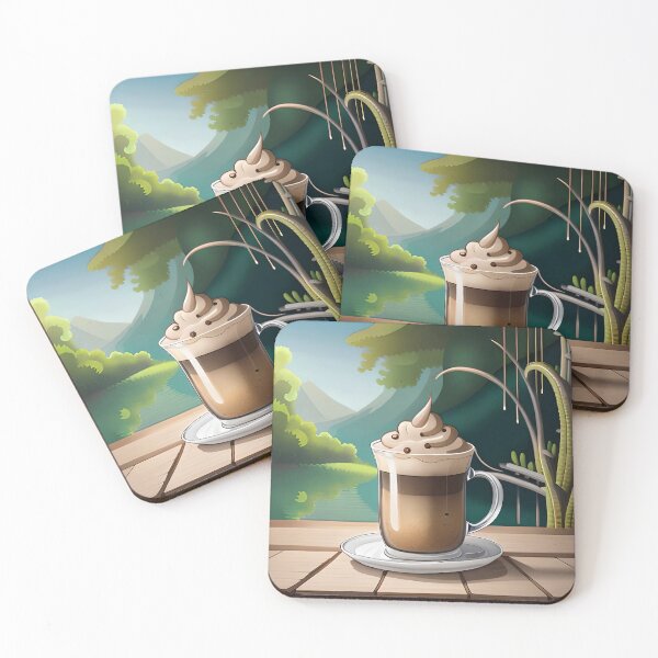 Item preview, Japan-Inspired Anime Cappuccino Canvas Art designed and sold by StickerStudio27.