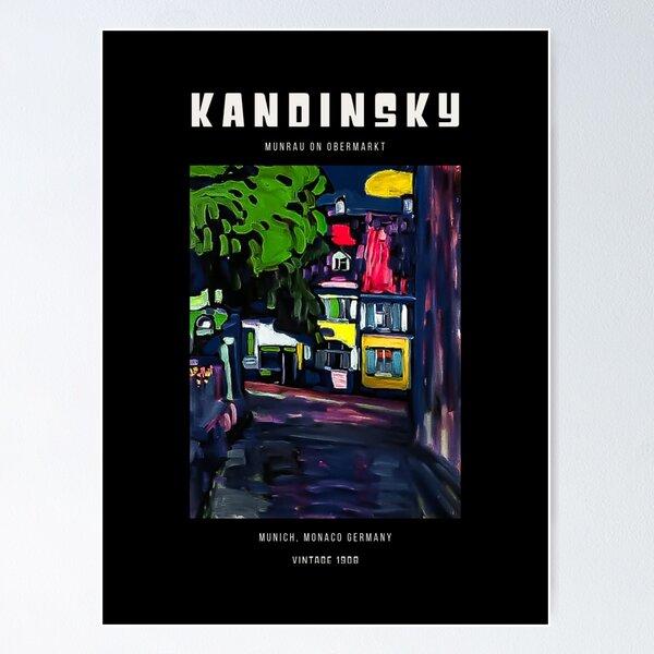 Item preview, Kandinsky | Munrau On Obermarkt, 1908 designed and sold by BossyCatHome.