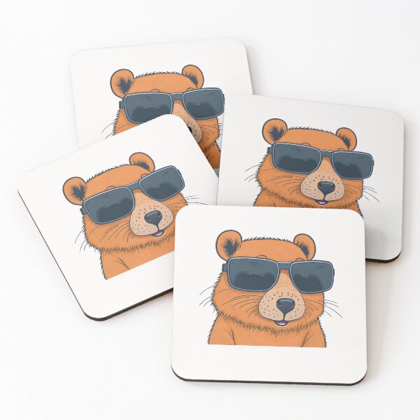Item preview, Chill Vibes: Capybara with Cool Sunglasses designed and sold by Bulbuc.