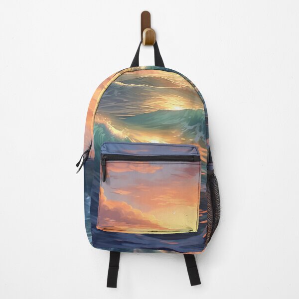 Item preview, Sea Waves Sunset Landscape designed and sold by LudwikeArts.