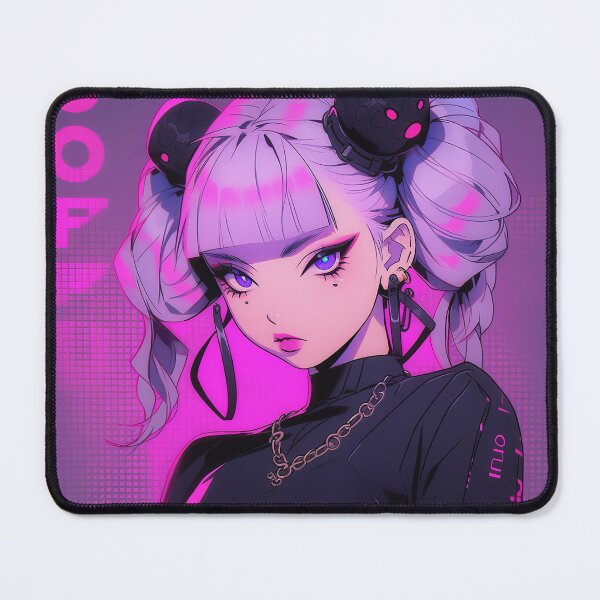 Item preview, Cute Fashionable Pink Purple Anime Girl designed and sold by bubblegoth.